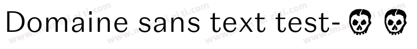 Domaine sans text test字体转换